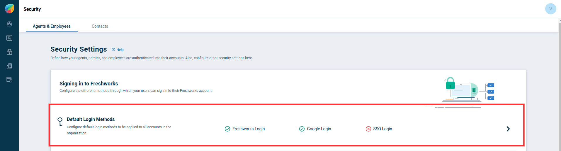 Configuring default SSO information for Freshdesk in ADSelfService Plus