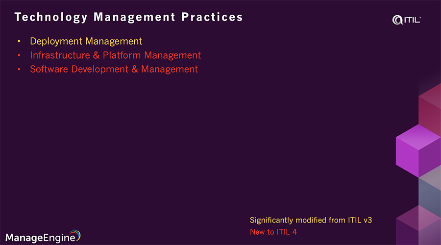 Technical management practice in ITIL