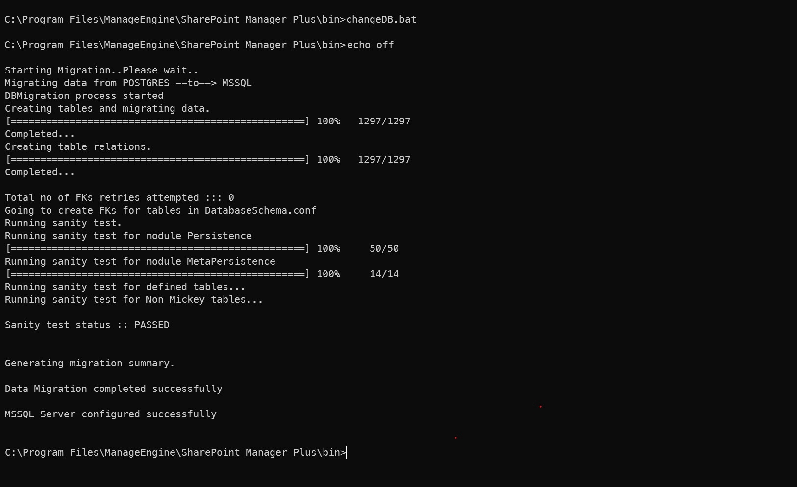 Move database and/or data