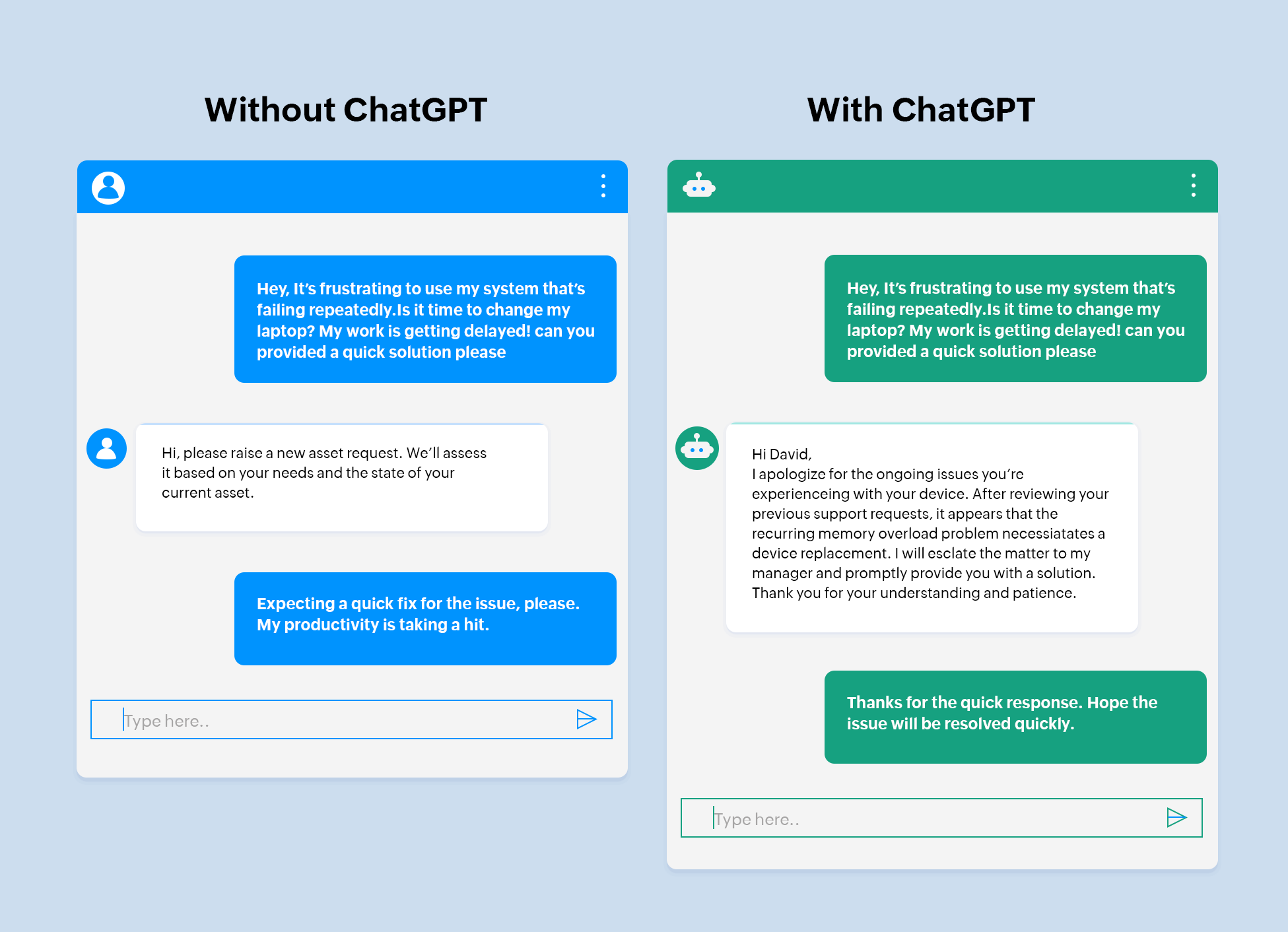 ChatGPT capabilities in IT environments