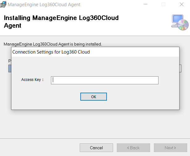 Log360 Cloud Security Access Key