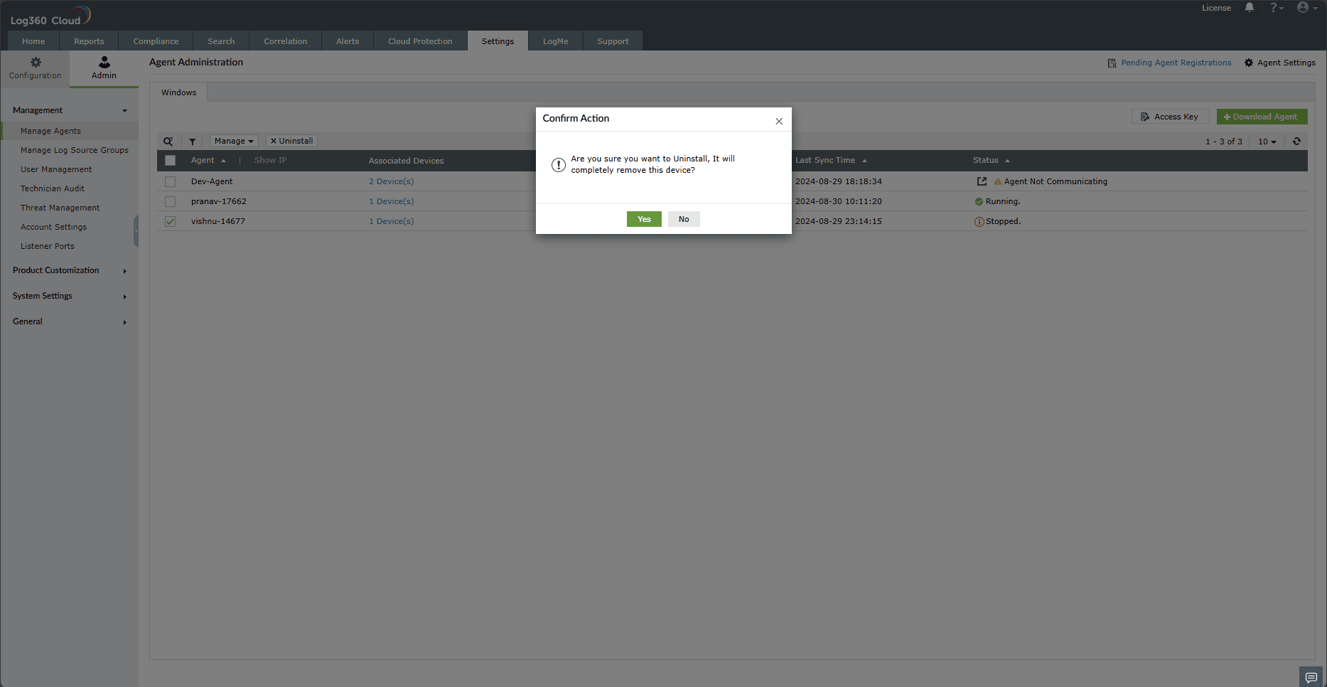uninstalling-an-agent