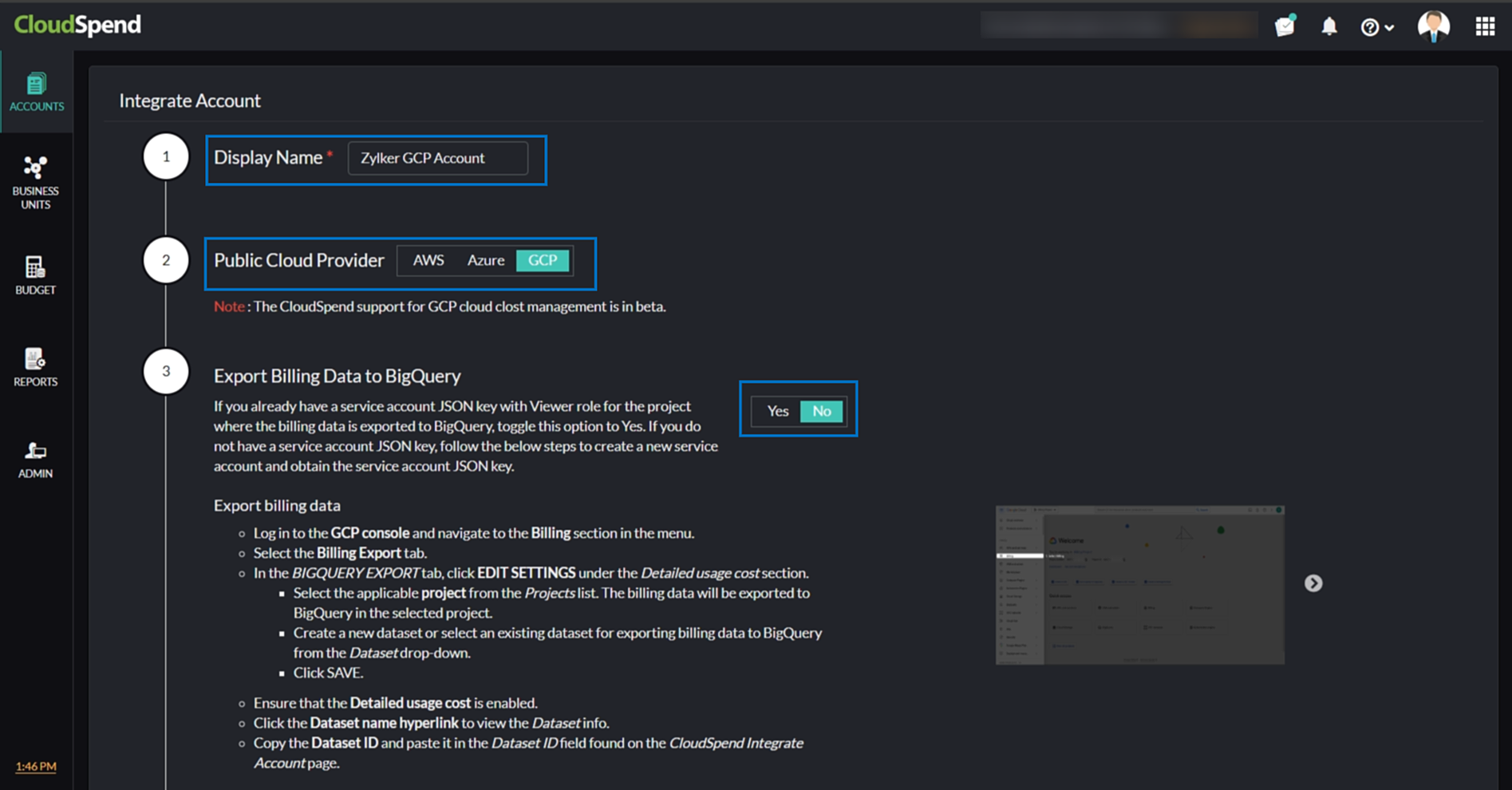 cs-gcp-integration GCP integration