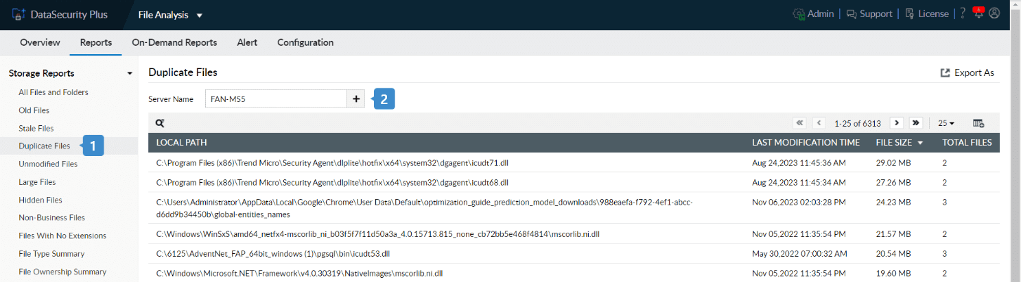 delete duplicate files