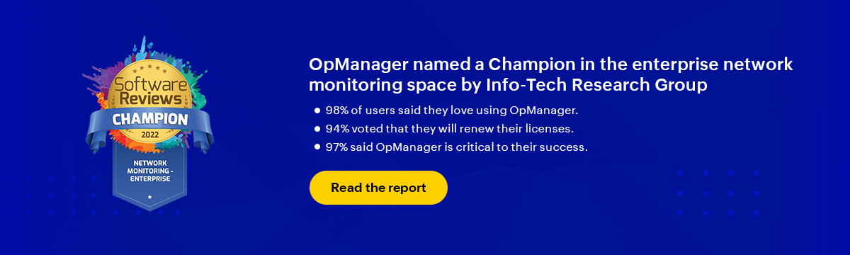 OpManager Software Review Champions
