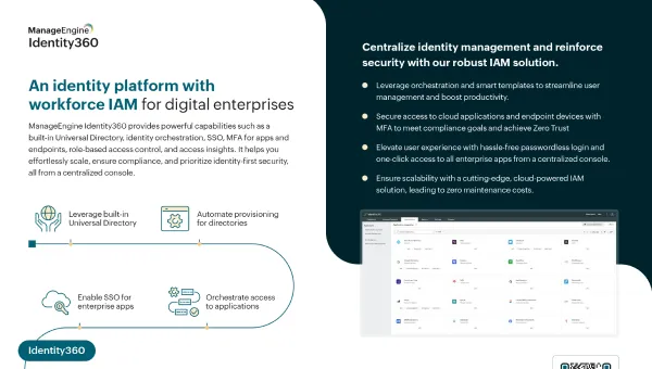 Identity360 brochure