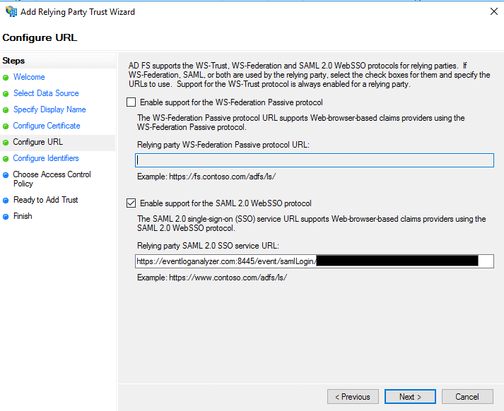 AD FS Configuration steps