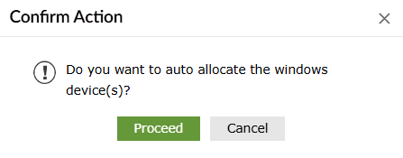 Configuring auto allocation