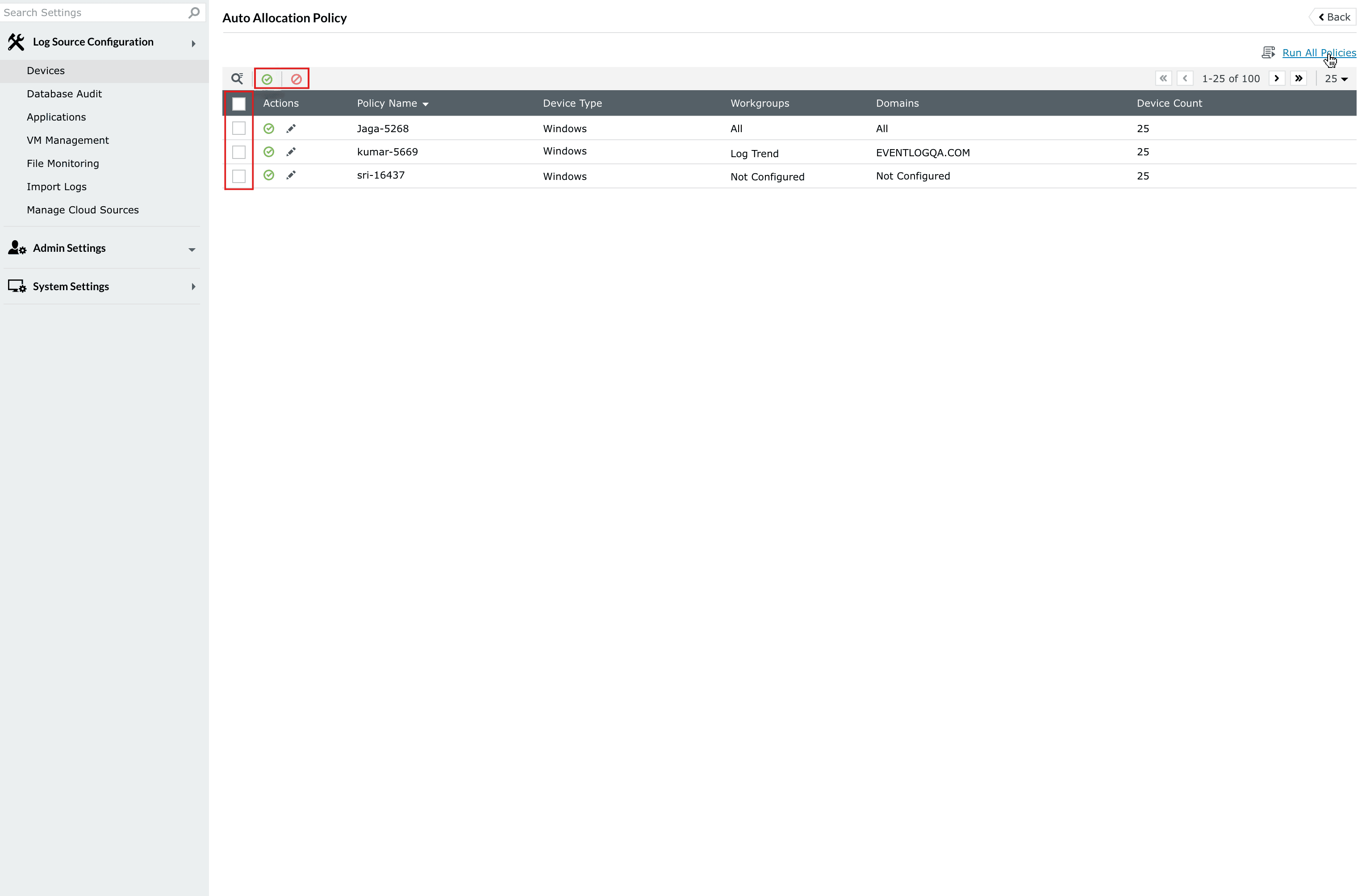 Configuring auto allocation