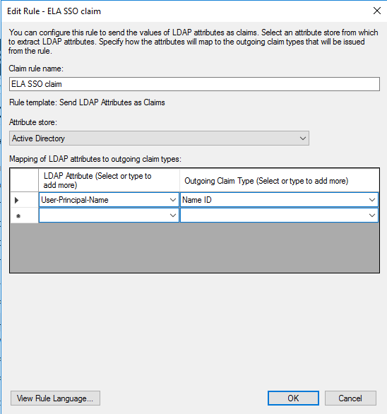 Creating a Claim Rule