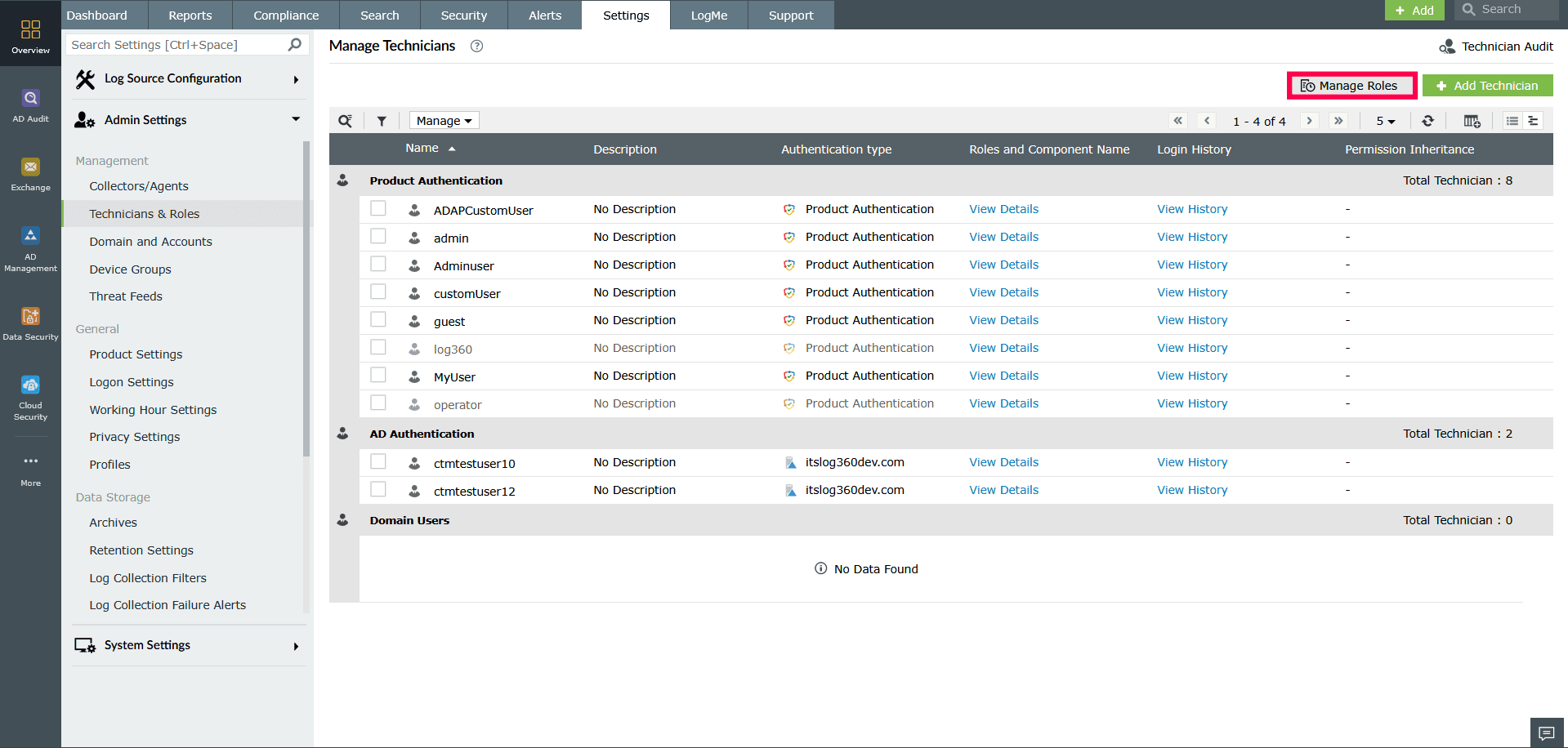 Creating and managing roles