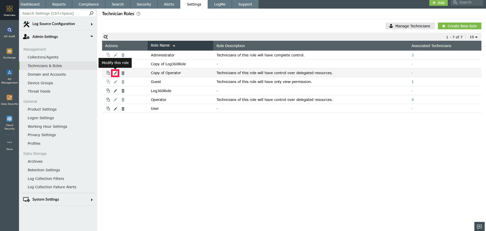 Creating and managing roles