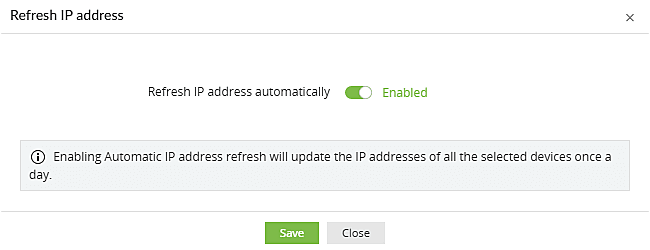 How to bulk refresh IP