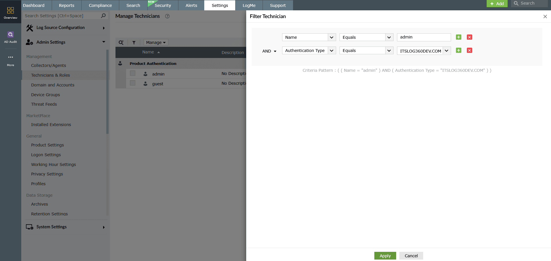 Managing technicians