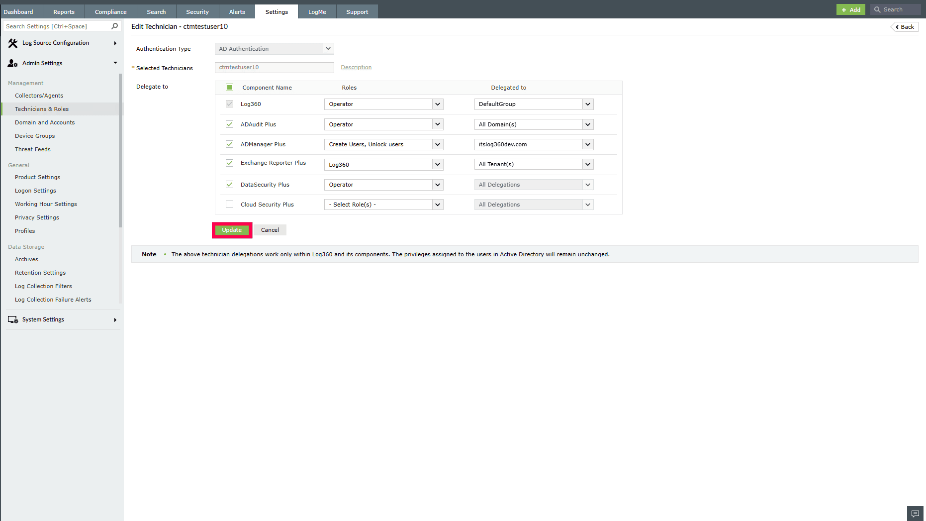 Managing technicians