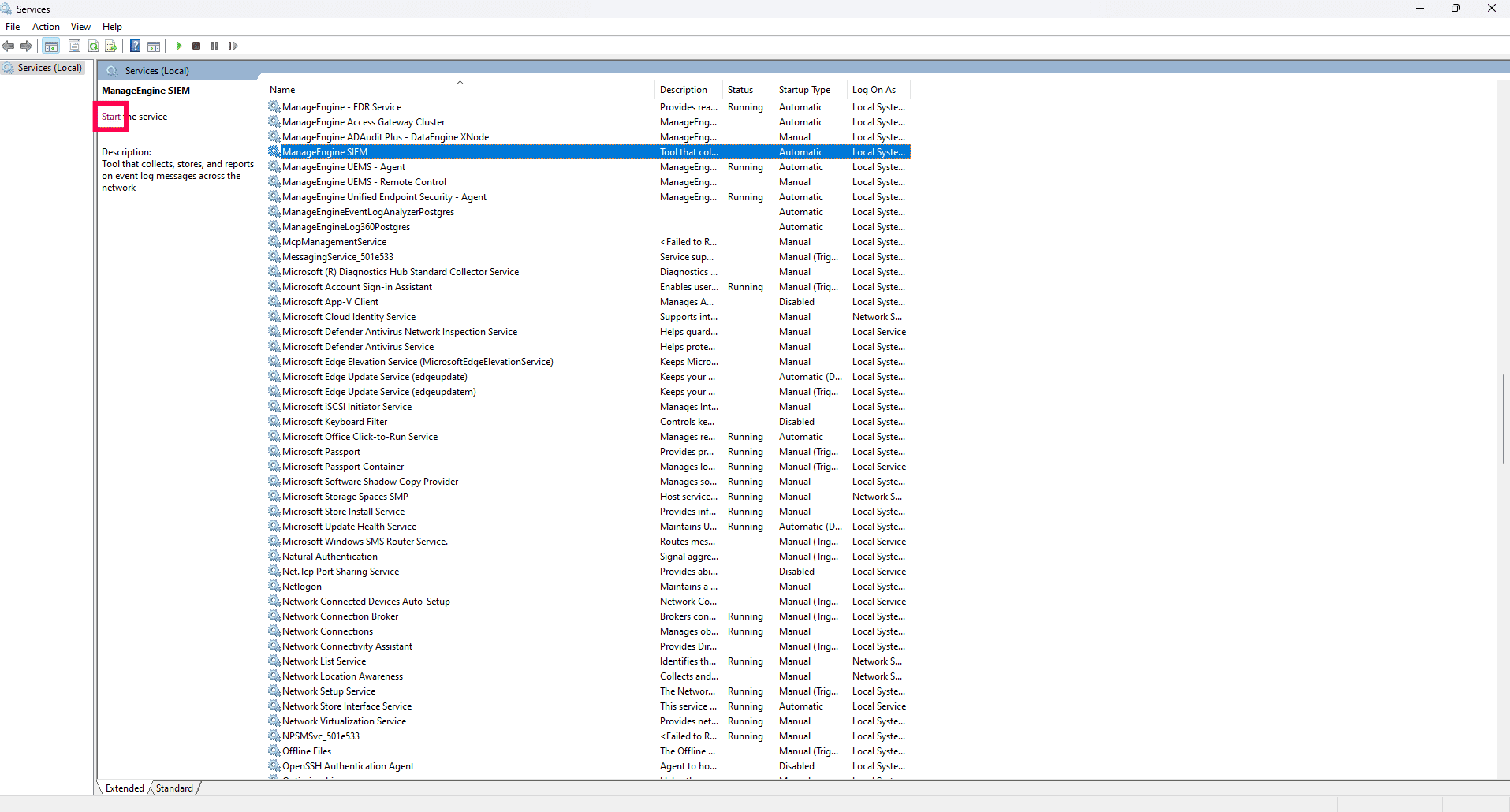 Starting and stopping the product