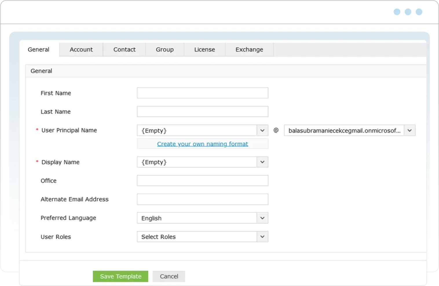 The management actions in M365 Manager Plus used to streamline and simplify tasks such as Microsoft 365 user creation.