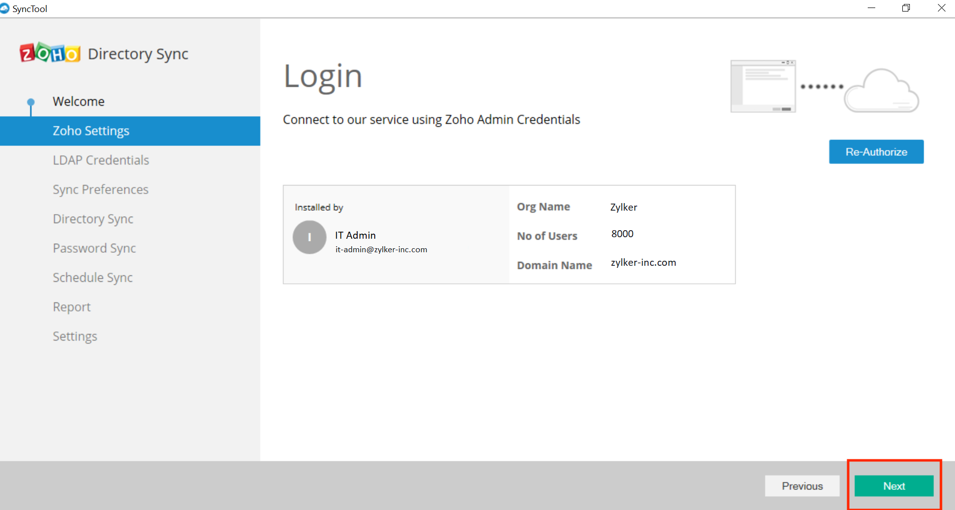 Microsoft Active Directory Integration Step 11