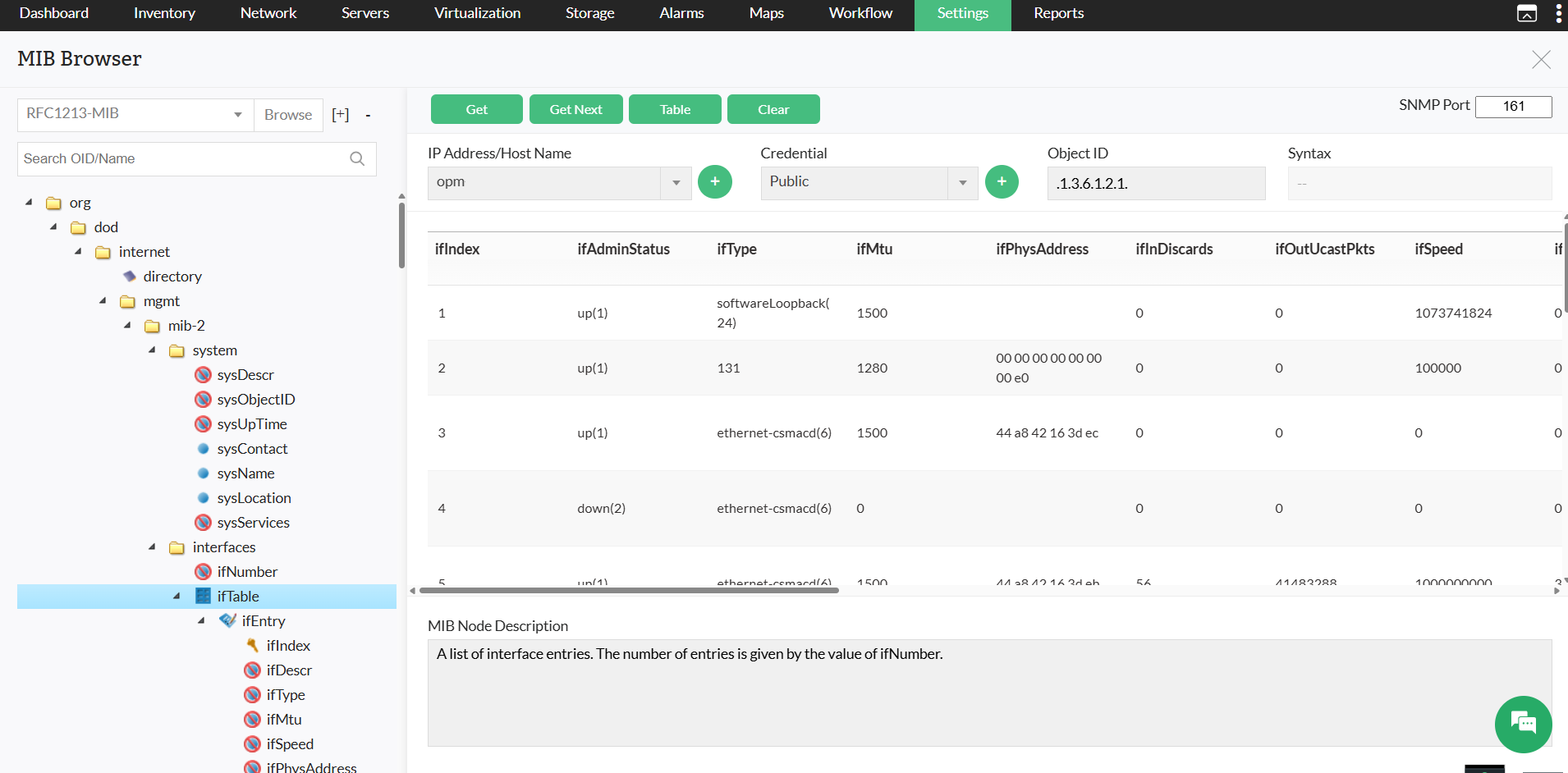 mib-browser Mib browser in OpManager: Overview