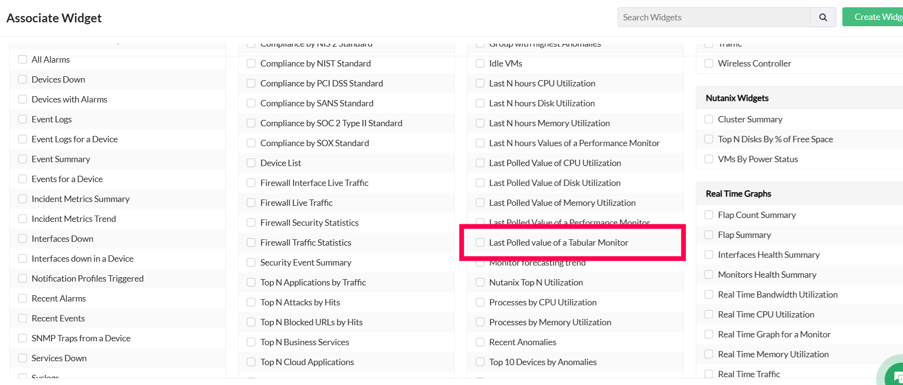 Tabular OID Monitoring ManageEngine OpManager: Tabular OID Monitoring