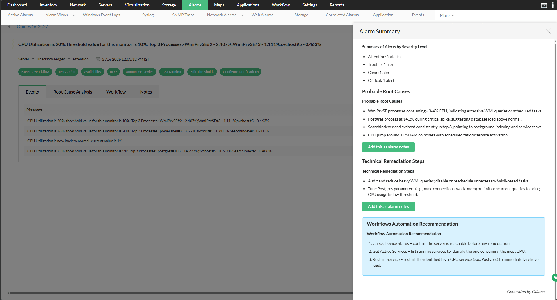 Gain complete visibility into storage performance with threshold-based monitoring