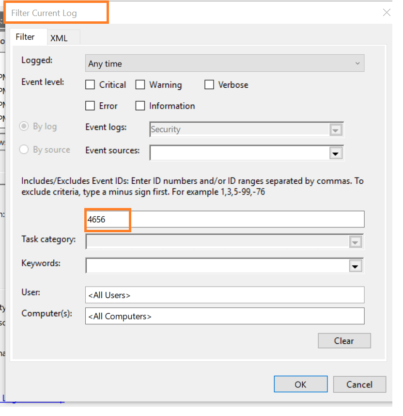 track-file-and-folder-creation-deletion-in-windows-filter-current-log