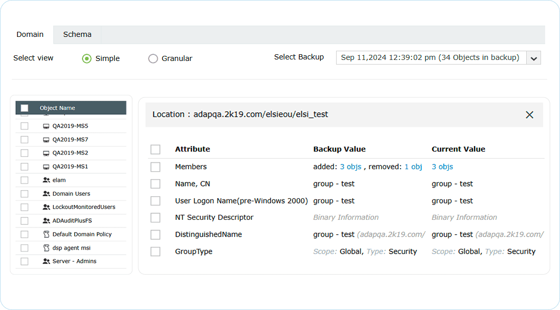 Leverage bulk AD restoration
