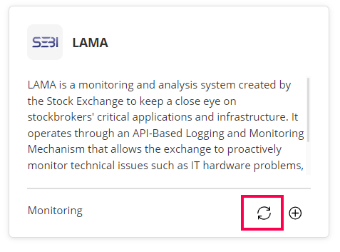 Applications Manager LAMA integration: Reloading LAMA configuration from UI