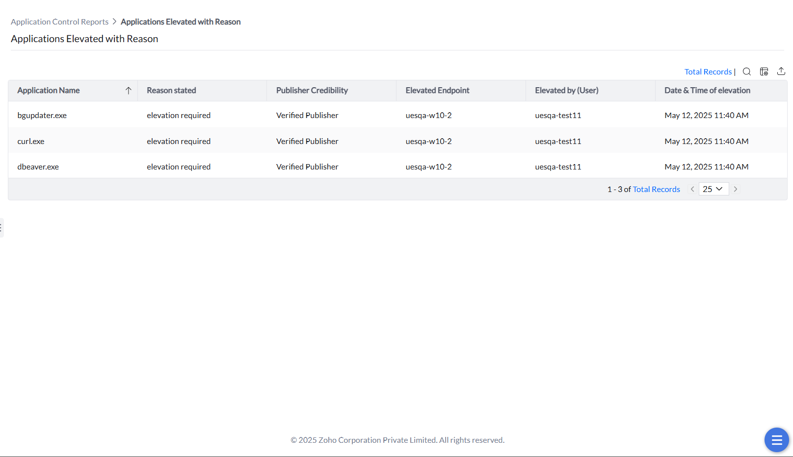 Elevated Apps with Reason Report