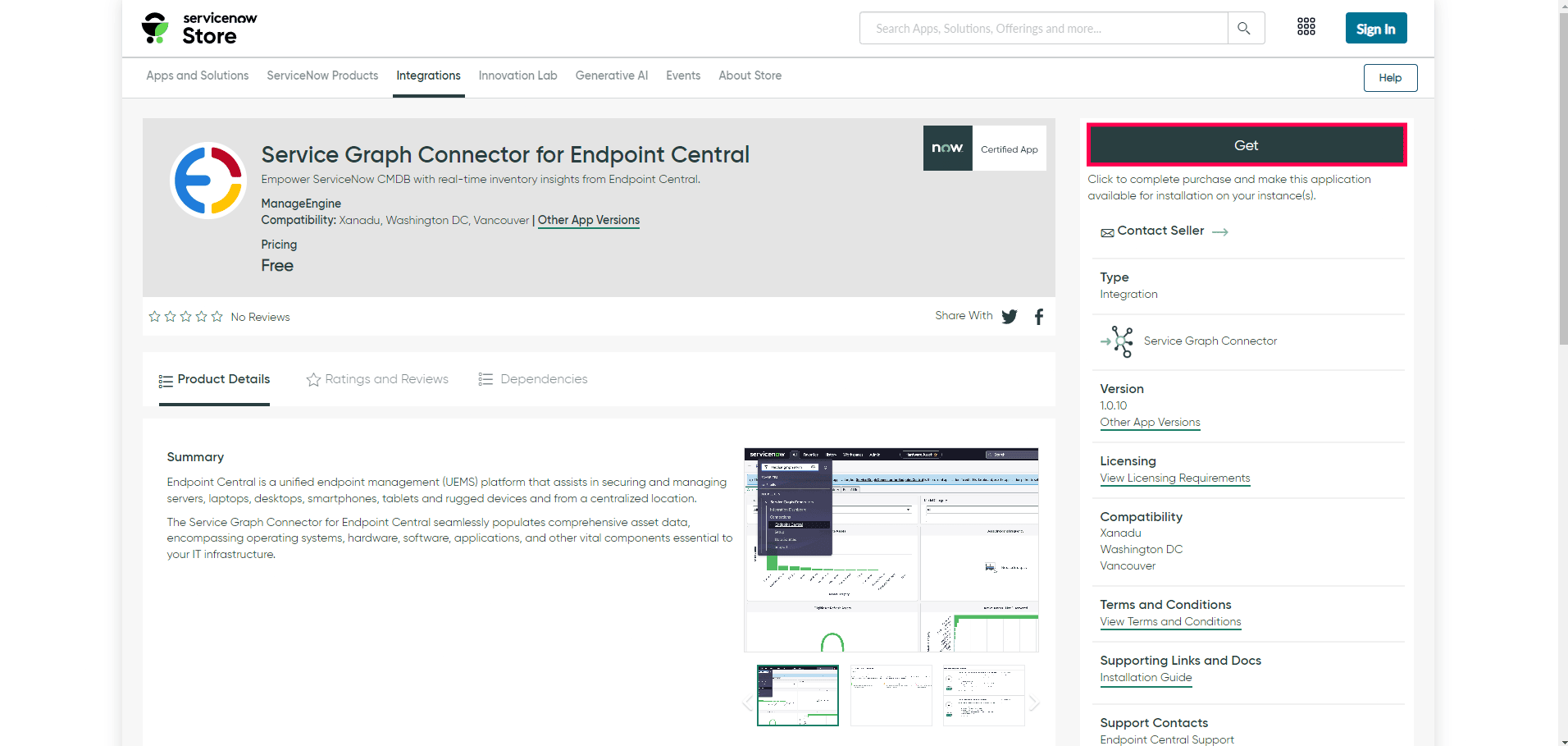 Service Graph Connector Installation