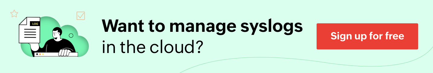 Want to manage syslogs in the cloud?