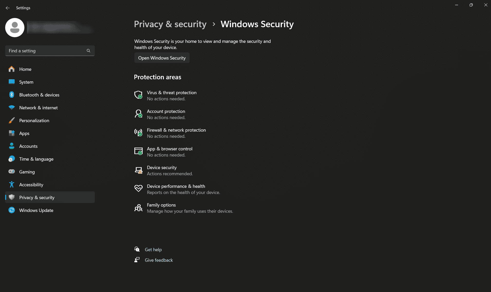 Fig. 5. Viewing and accessing Windows Defender logs using Windows Defender Security Center