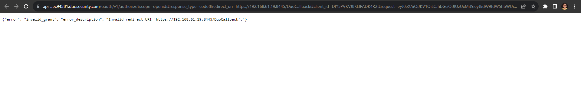 Troubleshooting Duo Security Authentication