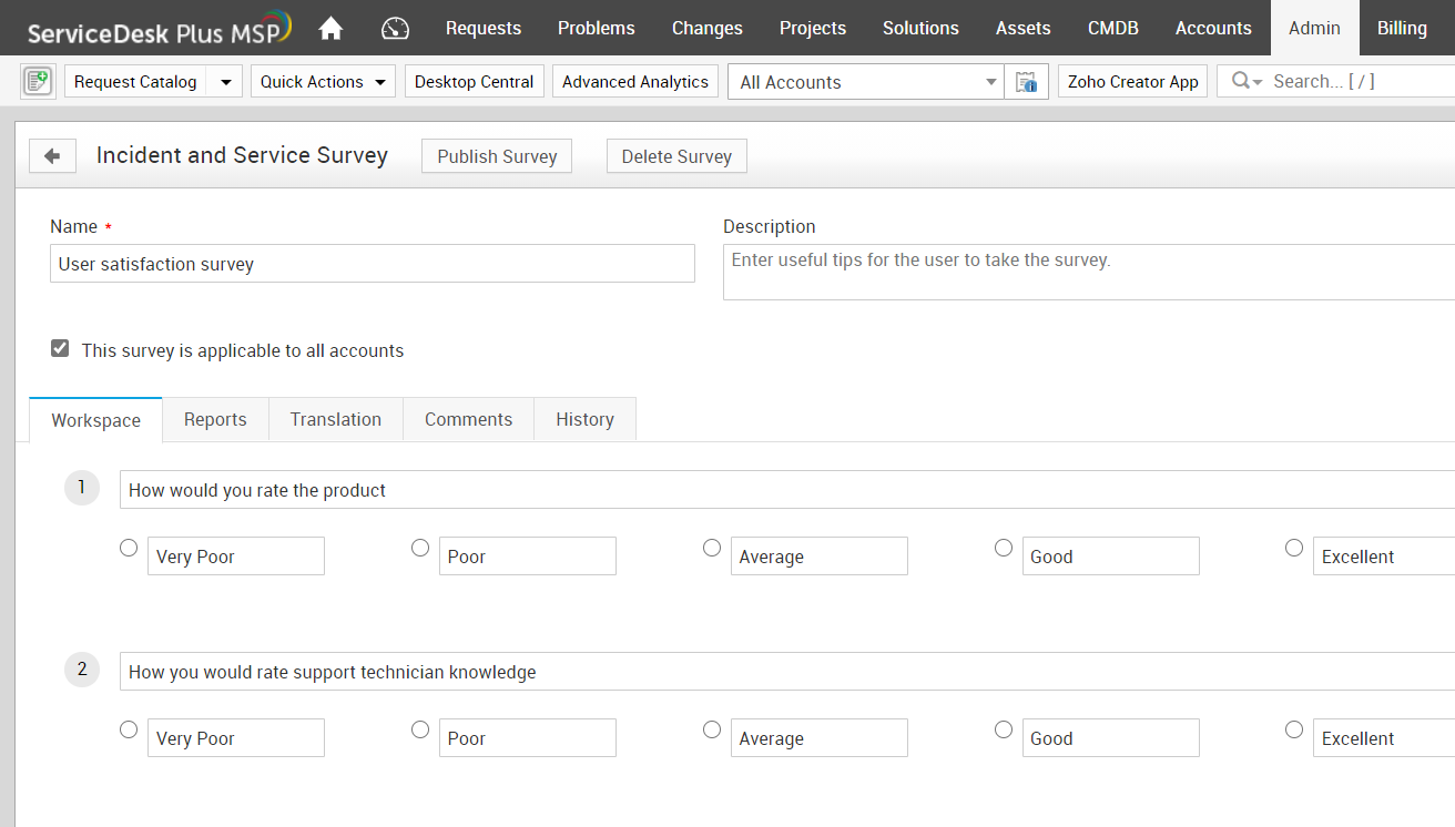 MSP customer survey