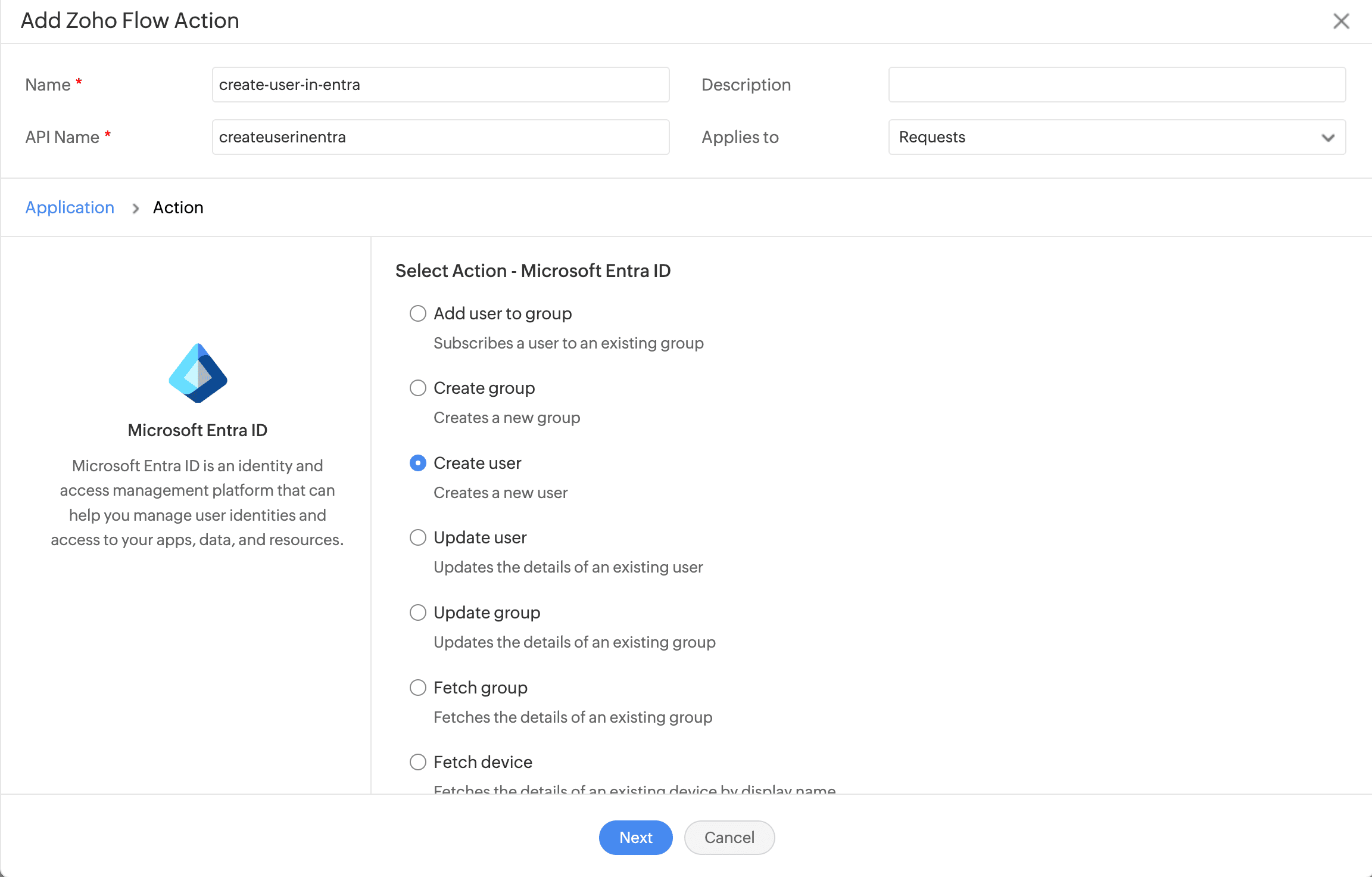 Zoho Flow integration with no-code approach No-code Zoho Flow ITSM integration