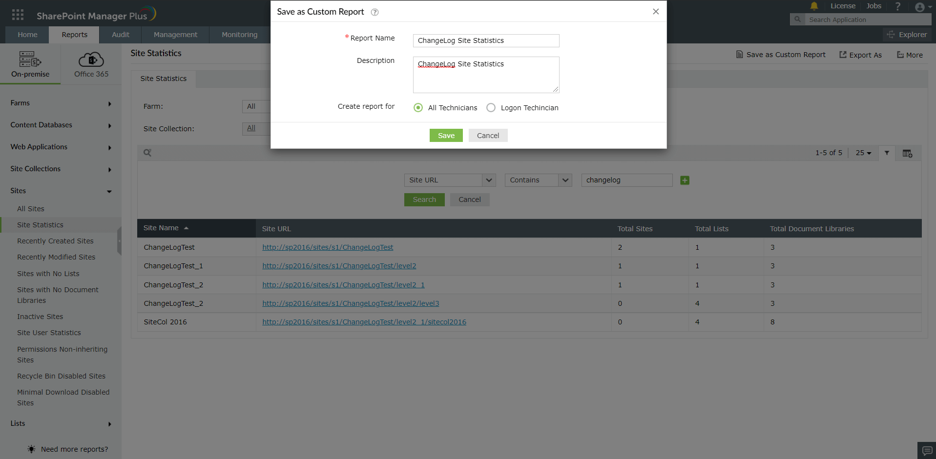 Creating Custom Reports