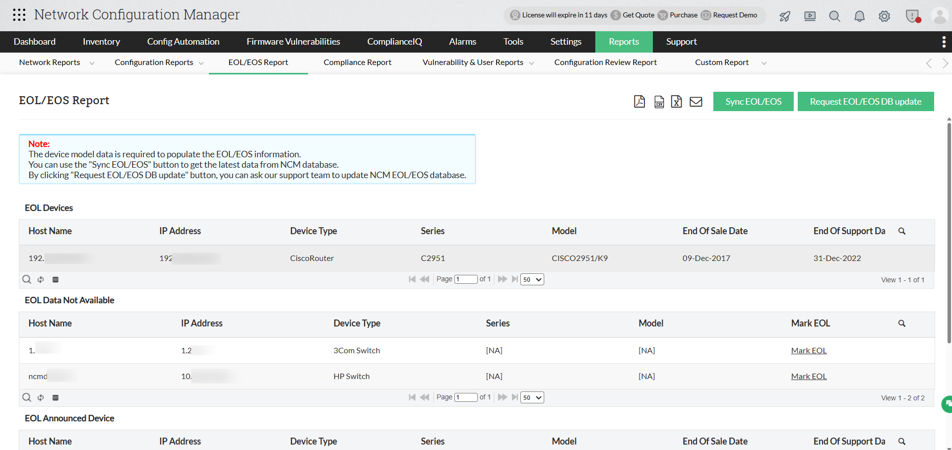 hardwarefailure Network disaster recovery due to hardwarefailure - ManageEngine NCM