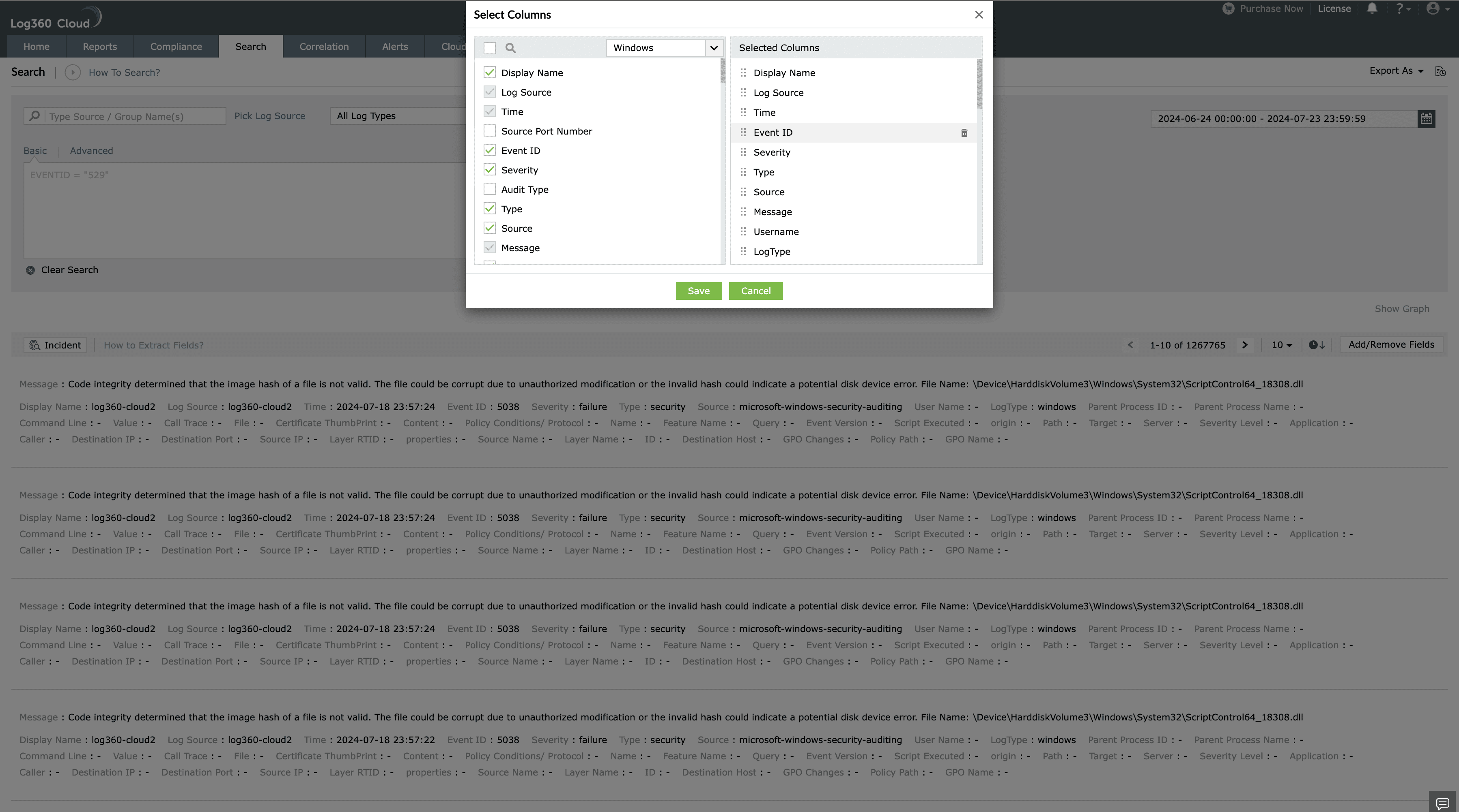 add-or-remove-fields-from-the-search-result
