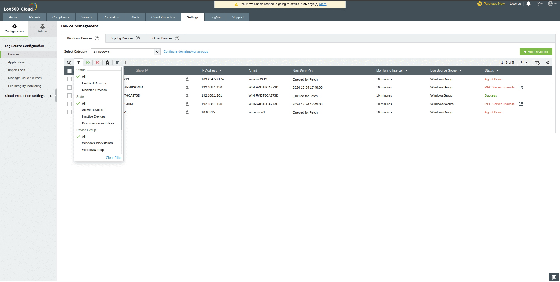Managed domain computers