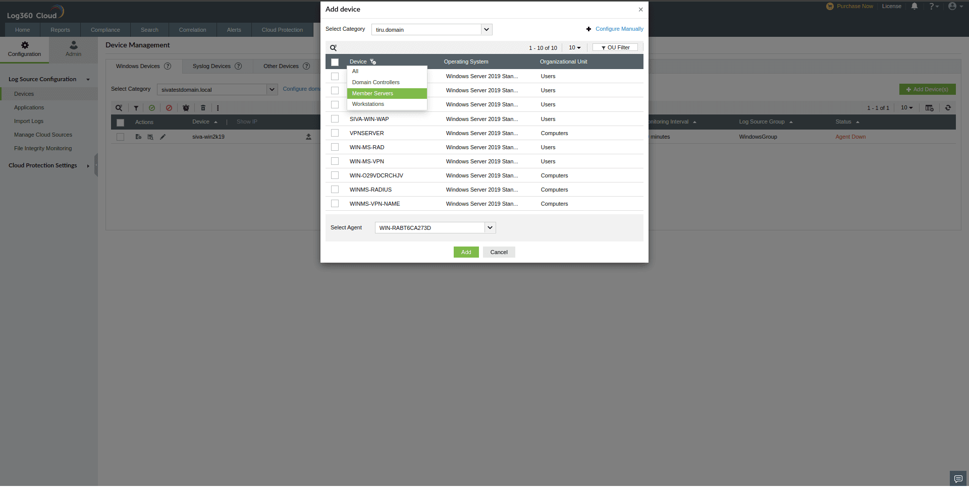 Managed domain computers