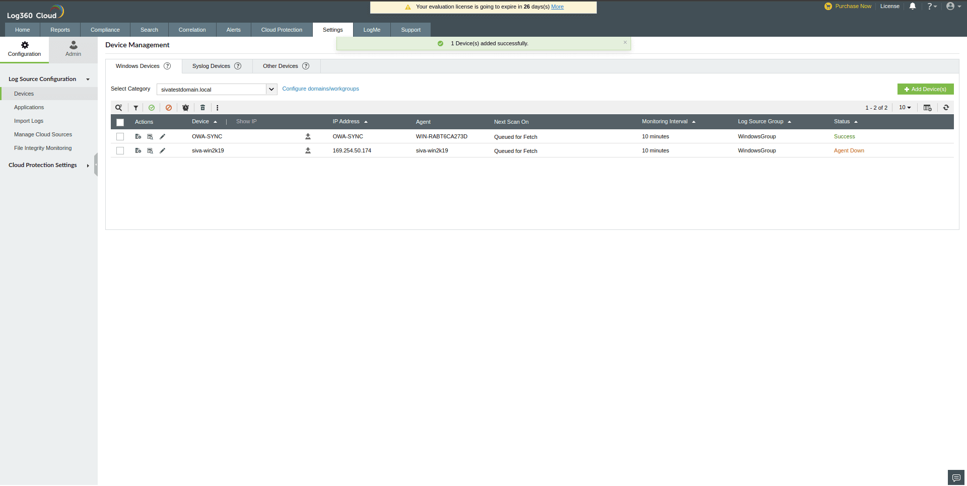 Managed domain computers