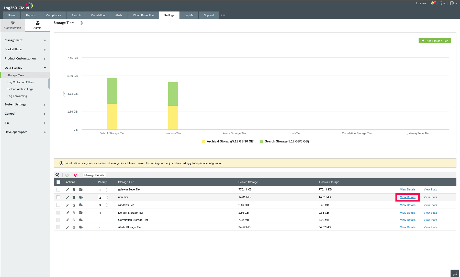 Managing Storage Tiers