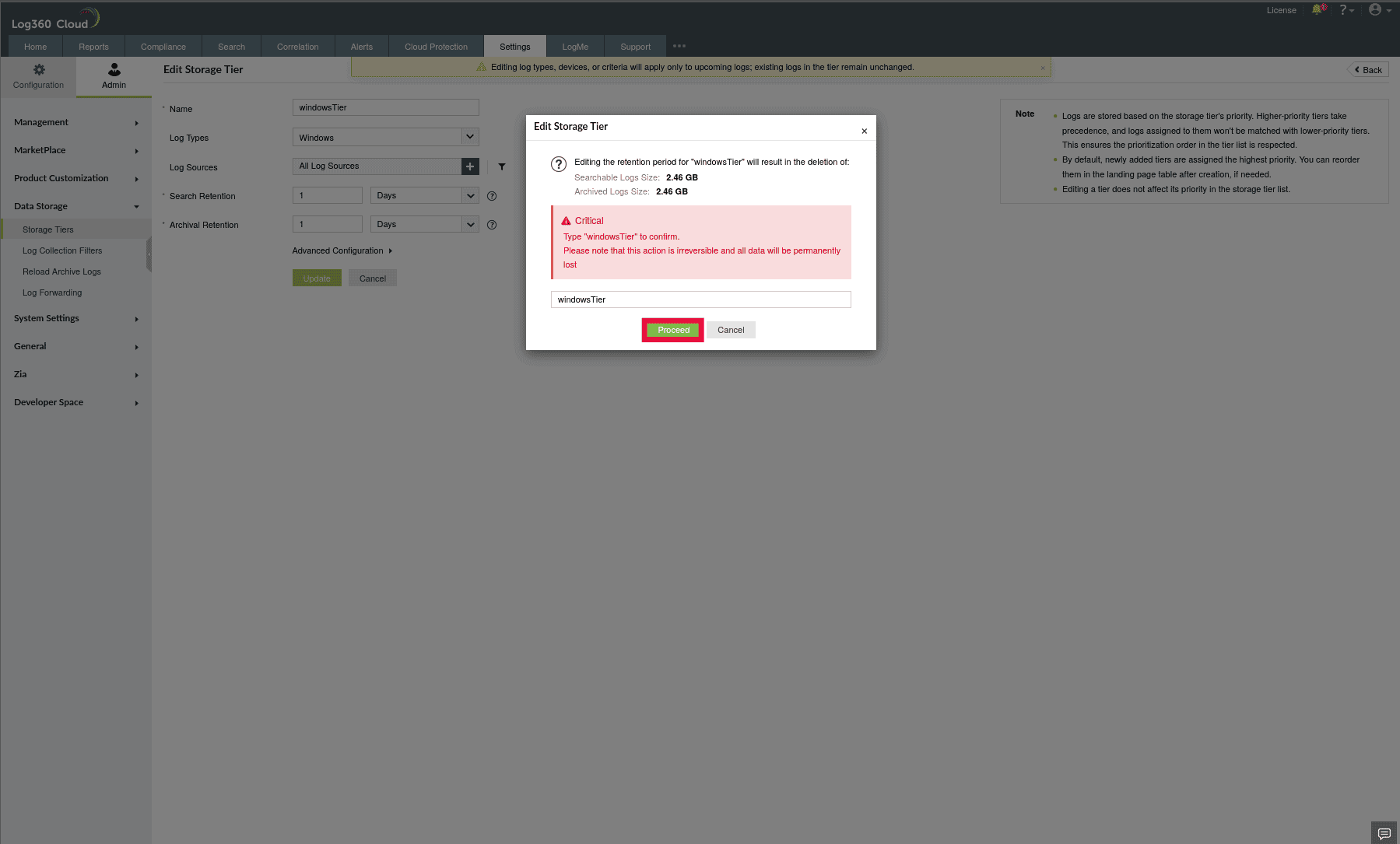 Managing Storage Tiers
