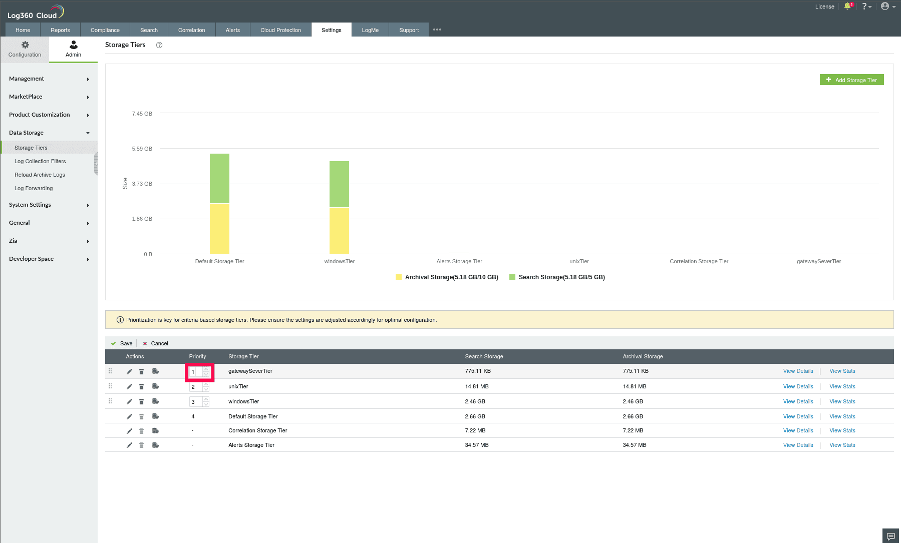 Managing Storage Tiers