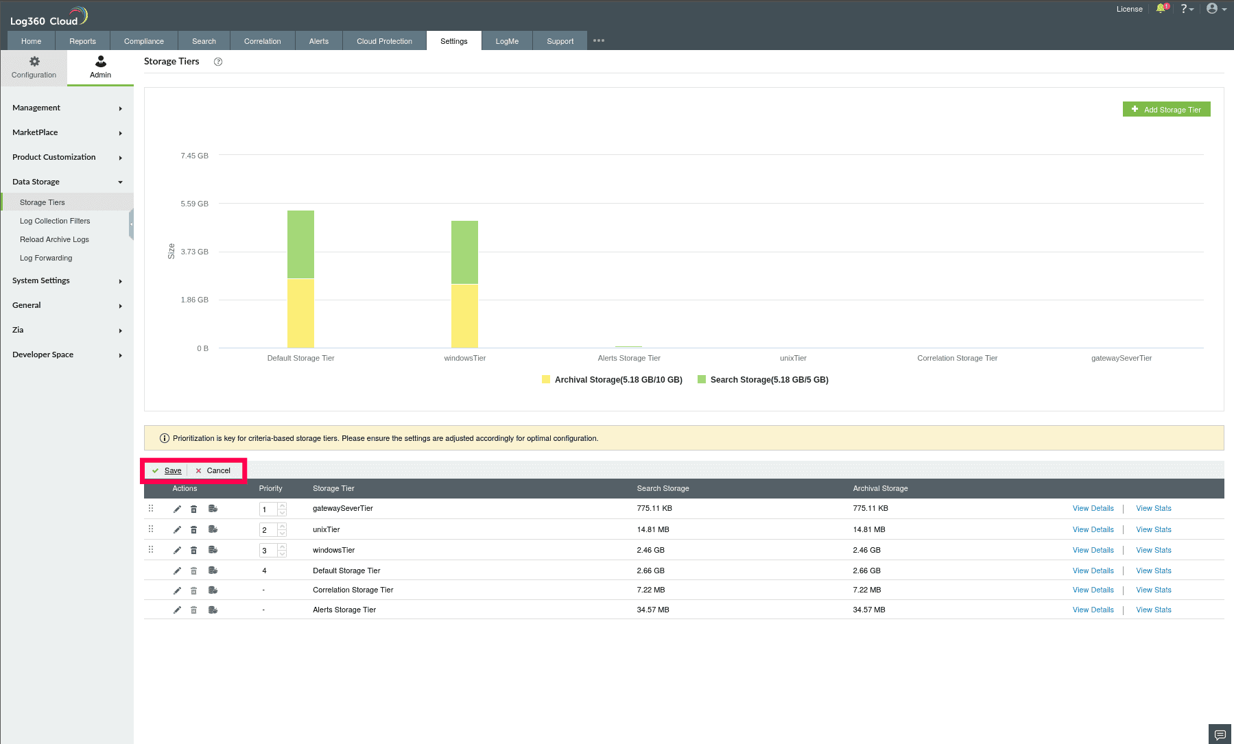 Managing Storage Tiers