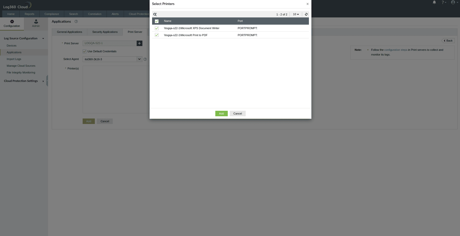 Print Server auditing