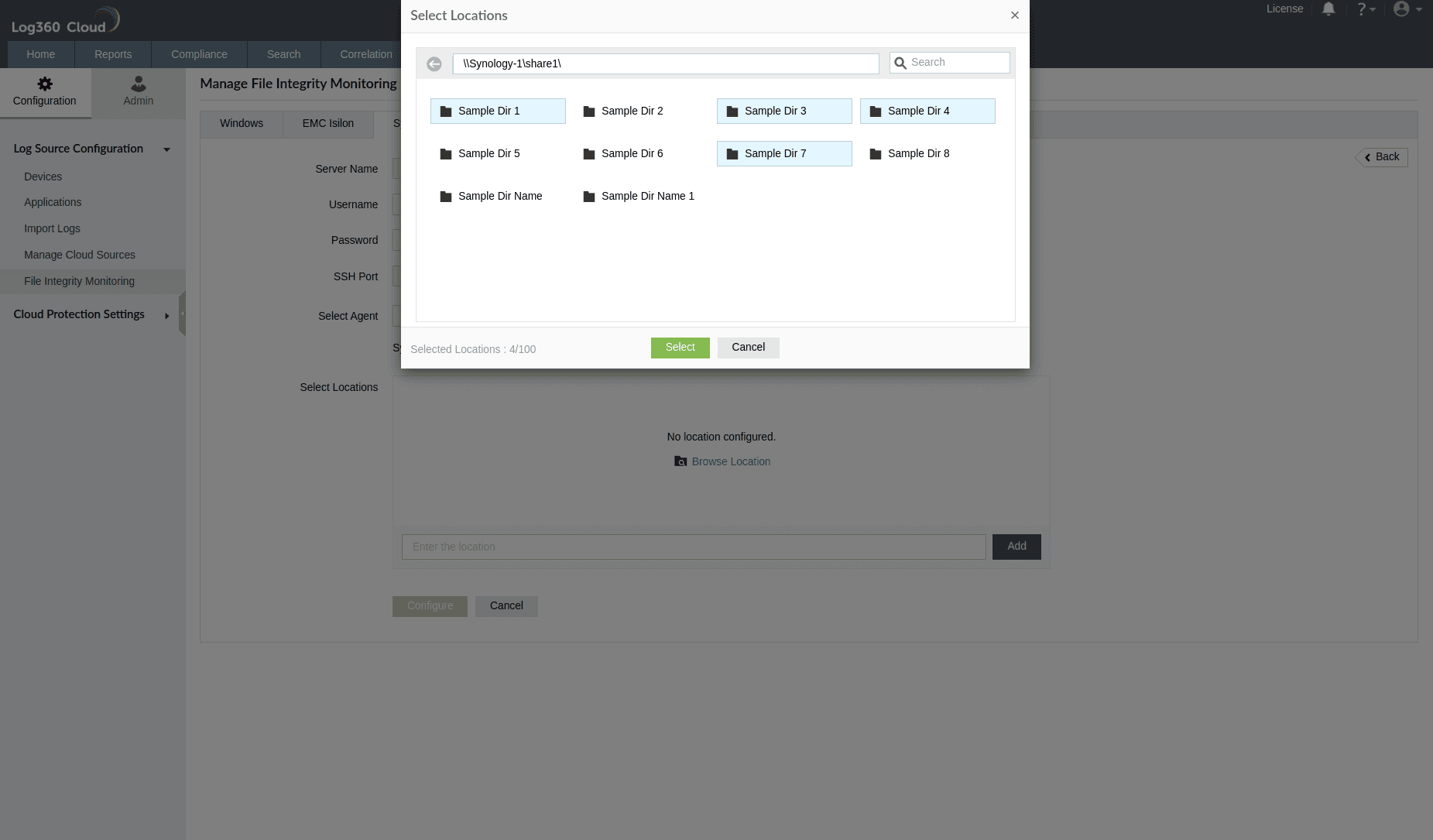 Synology NAS file monitoring