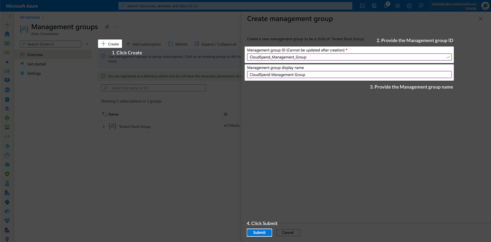 create management group