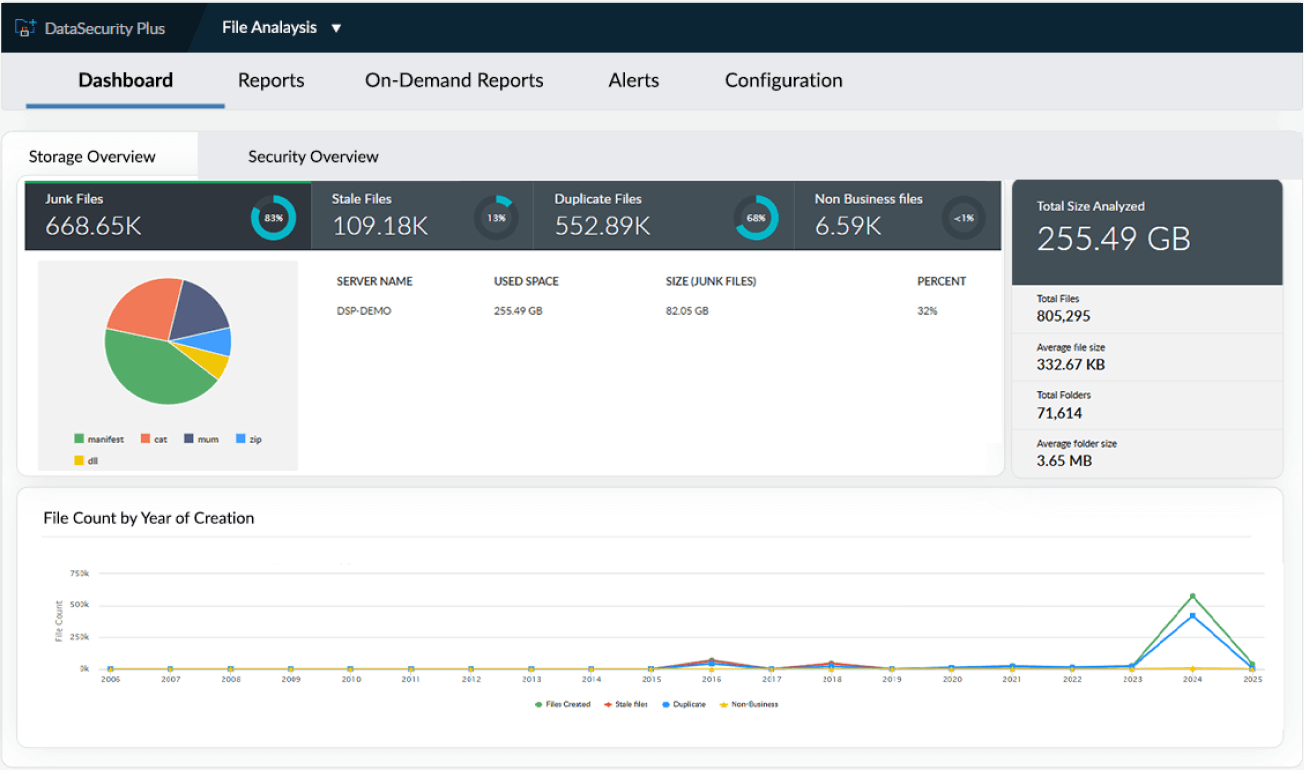 Uncover junk, duplicates, and permission risks in your file servers