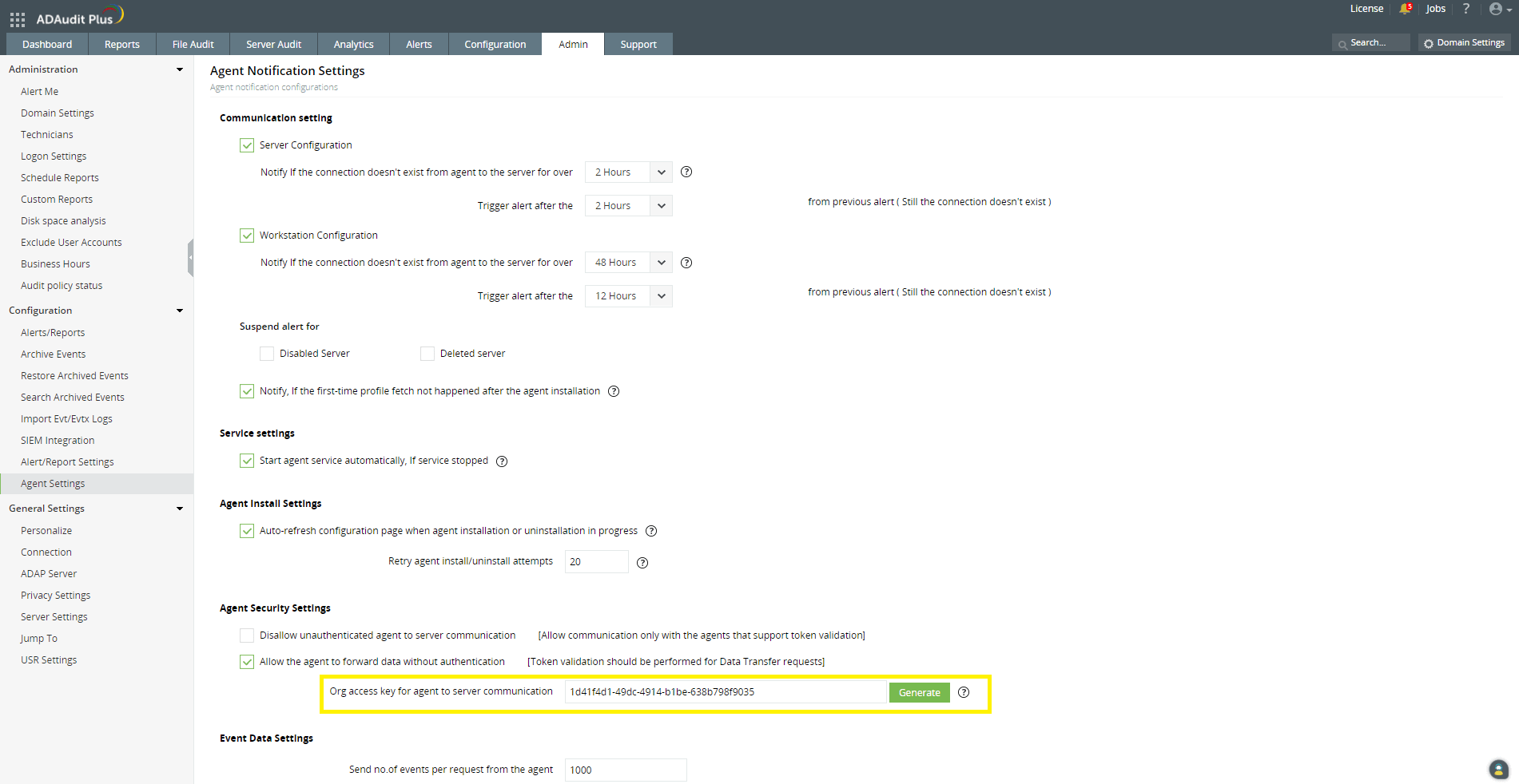 Manuelle Agenten-Installation | Agenten-Anleitung | ADAudit Plus